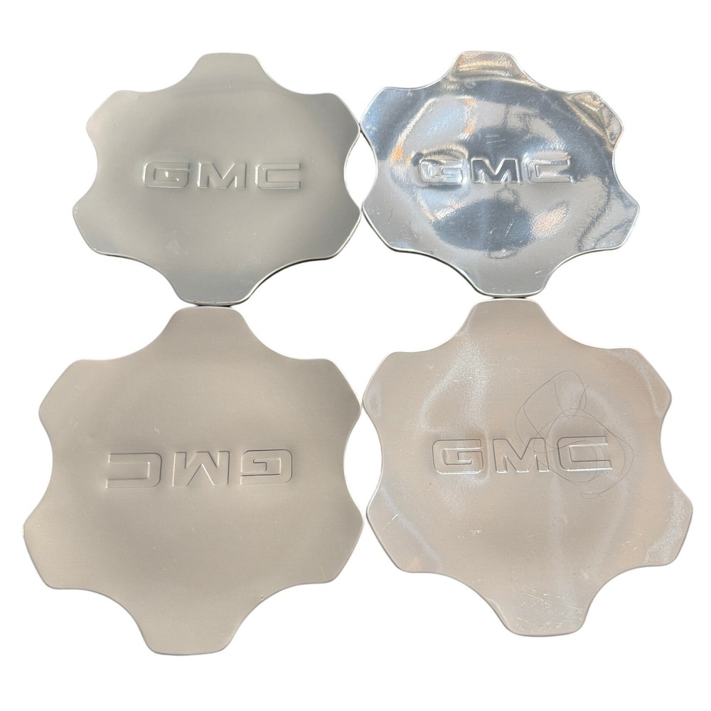 GMC Wheel Center Caps Set of 4 Silver OEM 9594256 Truck SUV Replacement